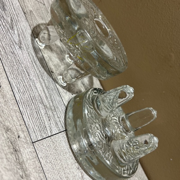 Viking glass candleholders - Picture 3 of 3